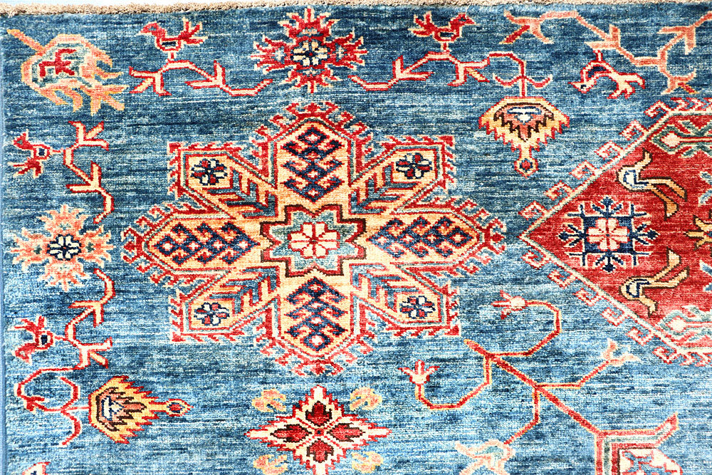 Steel Blue Kazak 10' x 12' 6 - No. 63544 - ALRUG Rug Store