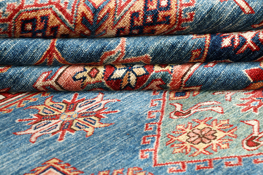 Steel Blue Kazak 10' x 12' 6 - No. 63544 - ALRUG Rug Store