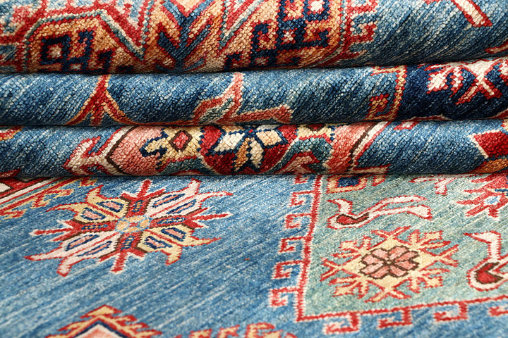 Steel Blue Kazak 10' x 12' 6 - No. 63544 - ALRUG Rug Store