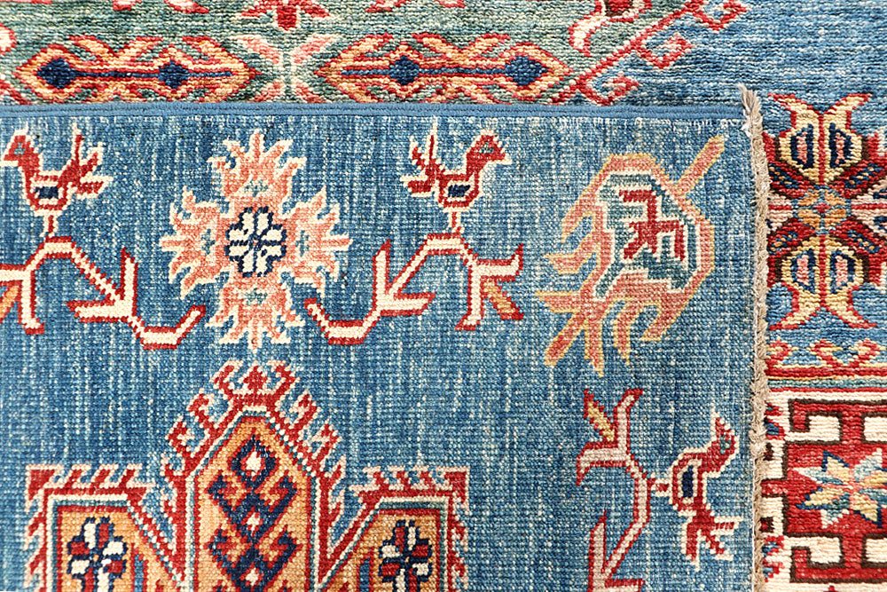 Steel Blue Kazak 10' x 12' 6 - No. 63544 - ALRUG Rug Store