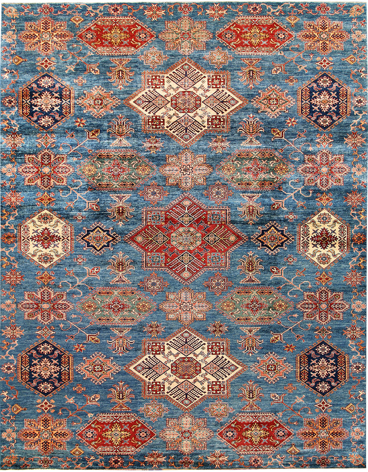 Steel Blue Kazak 10' x 12' 6 - No. 63544 - ALRUG Rug Store