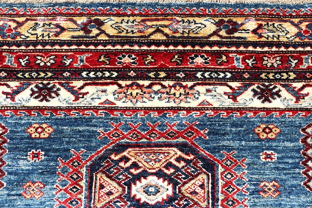 Steel Blue Kazak 6' 4 x 8' 9 - No. 63545 - ALRUG Rug Store