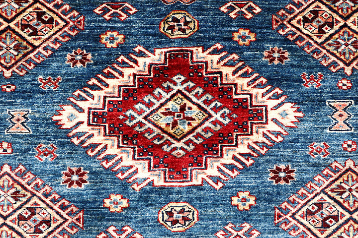 Steel Blue Kazak 6' 4 x 8' 9 - No. 63545 - ALRUG Rug Store