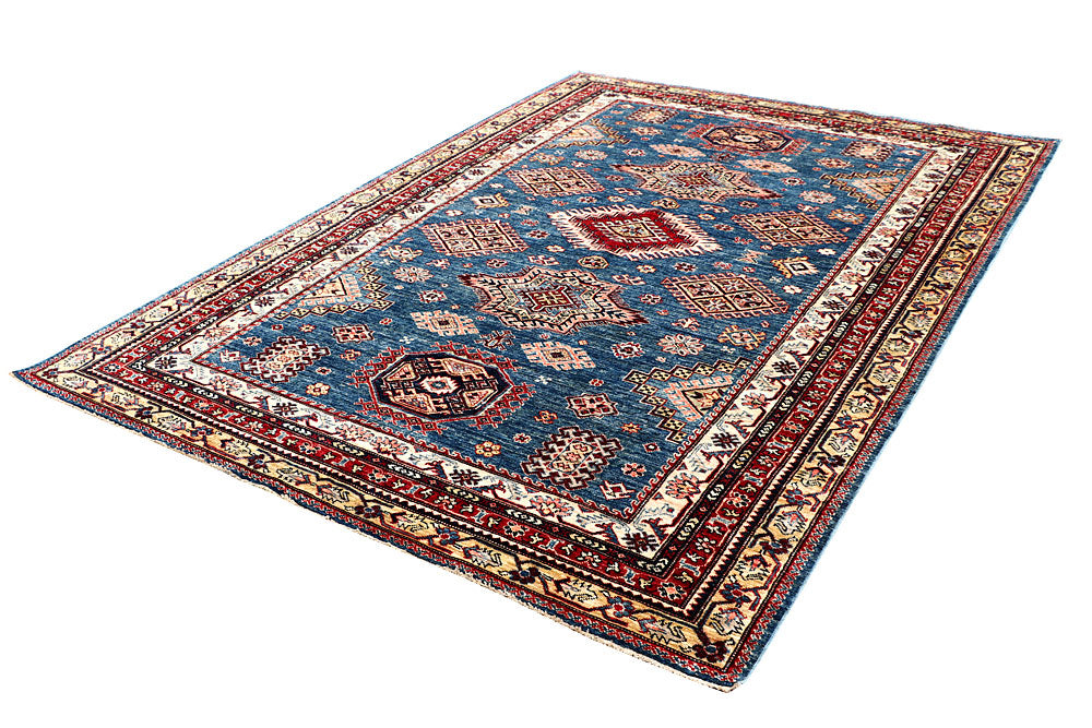 Steel Blue Kazak 6' 4 x 8' 9 - No. 63545 - ALRUG Rug Store