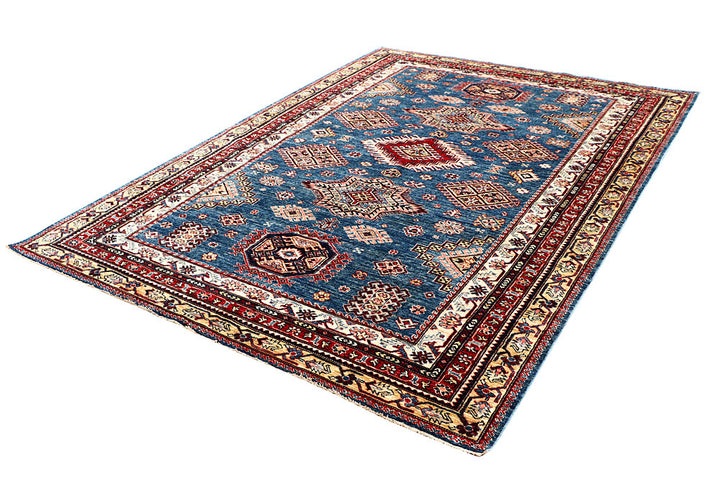 Steel Blue Kazak 6' 4 x 8' 9 - No. 63545 - ALRUG Rug Store