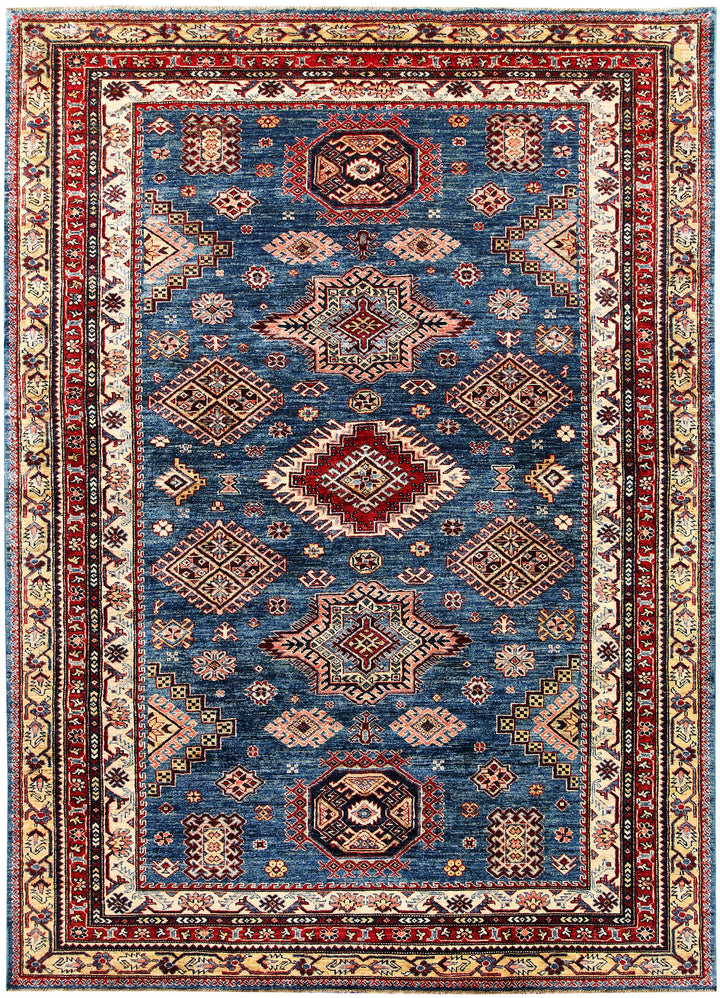 Steel Blue Kazak 6' 4 x 8' 9 - No. 63545 - ALRUG Rug Store