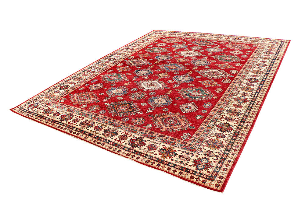 Firebrick Kazak 9' 3 x 11' 10 - No. 63546 - ALRUG Rug Store