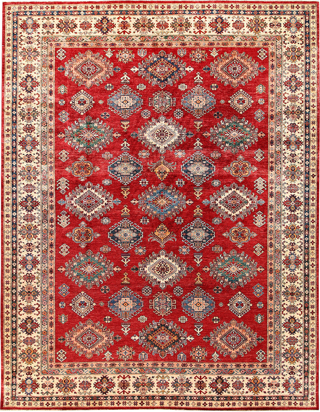 Firebrick Kazak 9' 3 x 11' 10 - No. 63546 - ALRUG Rug Store