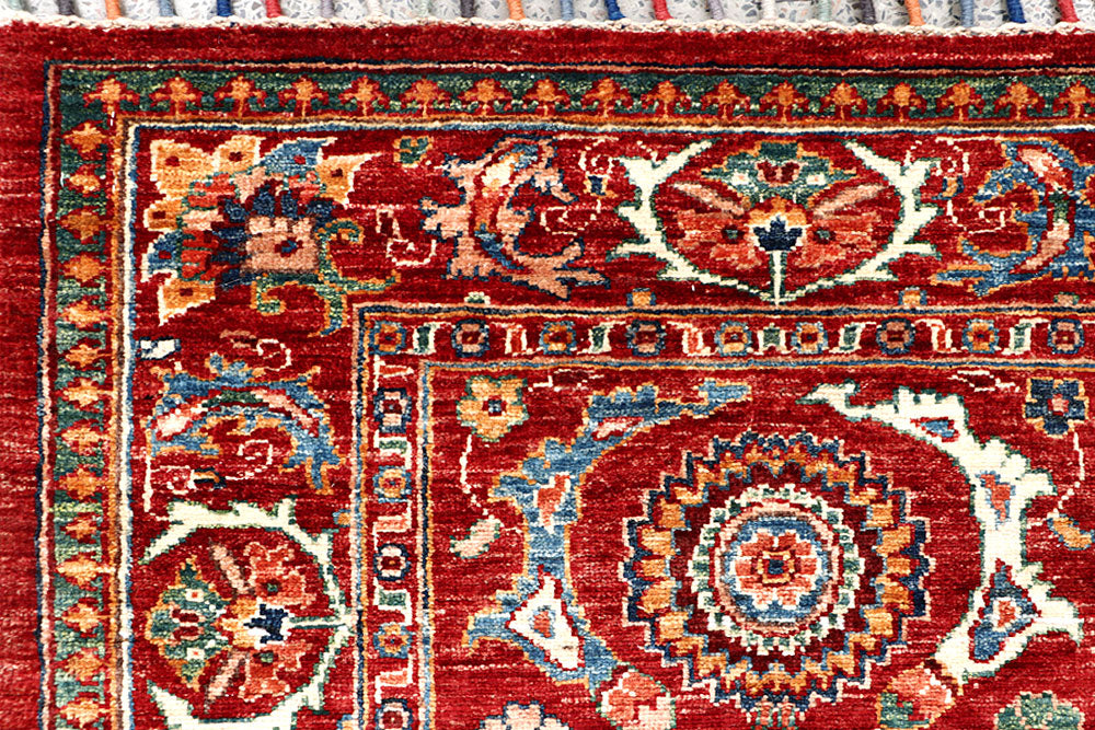 Dark Red Kazak 2' 8 x 7' 9 - No. 63547 - ALRUG Rug Store