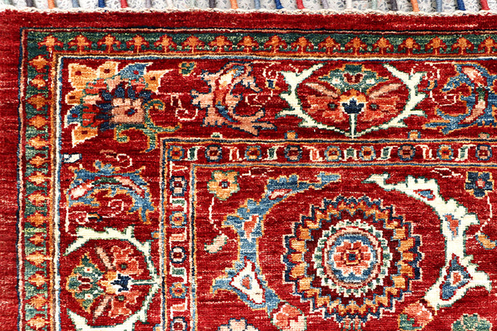 Dark Red Kazak 2' 8 x 7' 9 - No. 63547 - ALRUG Rug Store