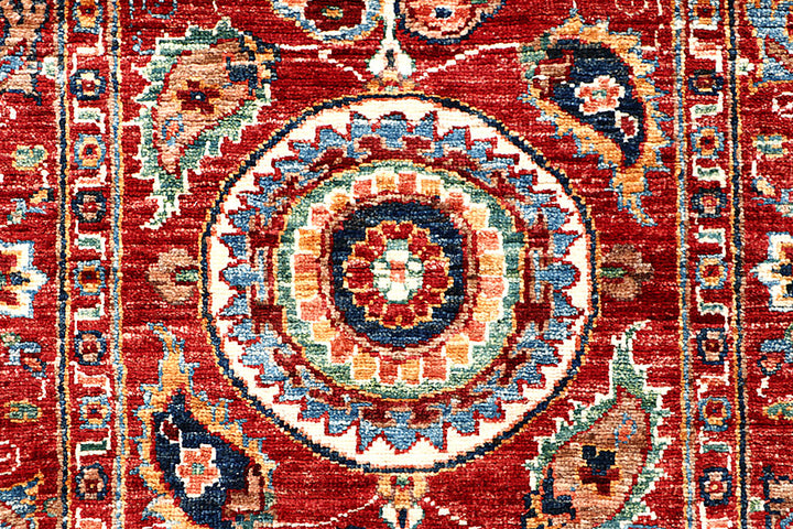 Dark Red Kazak 2' 8 x 7' 9 - No. 63547 - ALRUG Rug Store