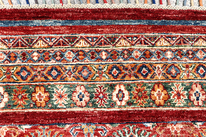 Multi Colored Kazak 2' 11 x 10' - No. 63551 - ALRUG Rug Store