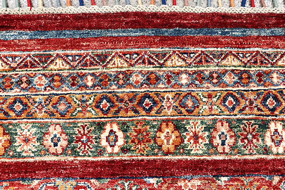 Multi Colored Kazak 2' 11 x 10' - No. 63551 - ALRUG Rug Store