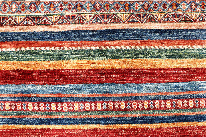 Multi Colored Kazak 2' 11 x 10' - No. 63551 - ALRUG Rug Store