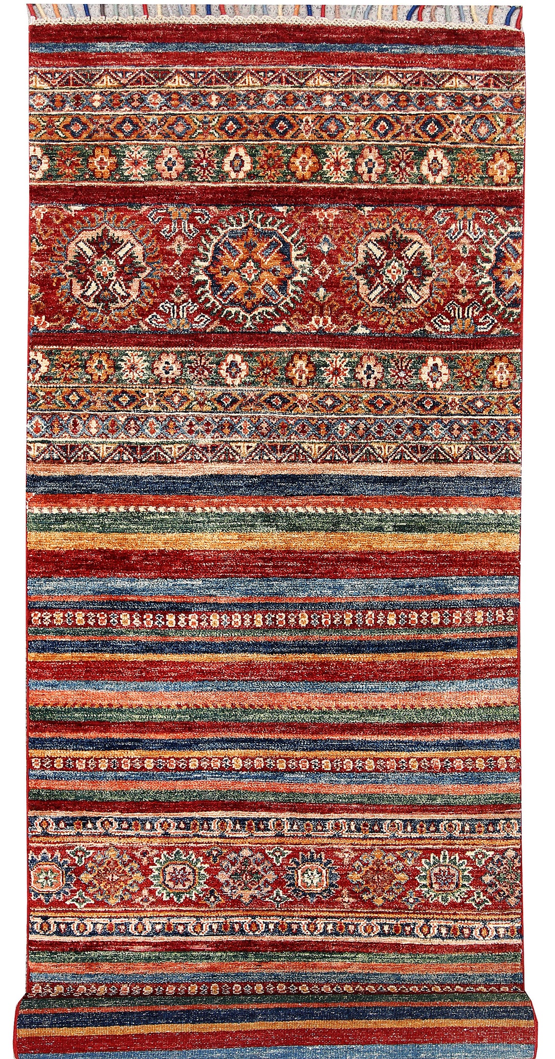 Multi Colored Kazak 2' 11 x 10' - No. 63551 - ALRUG Rug Store