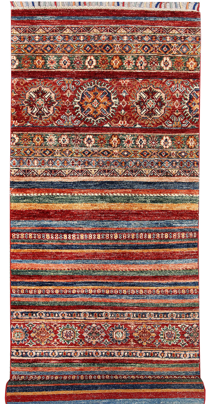 Multi Colored Kazak 2' 11 x 10' - No. 63551 - ALRUG Rug Store