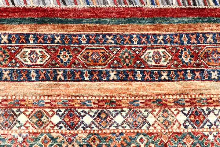 Multi Colored Kazak 2' 9 x 9' 10 - No. 63553 - ALRUG Rug Store
