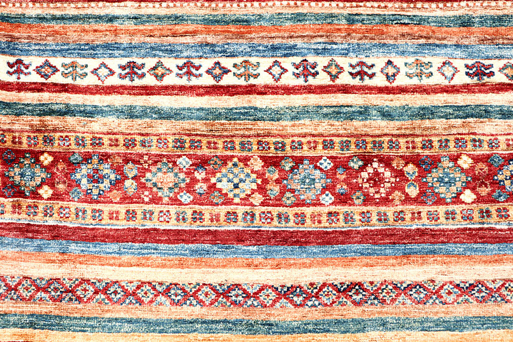 Multi Colored Kazak 2' 9 x 9' 10 - No. 63553 - ALRUG Rug Store