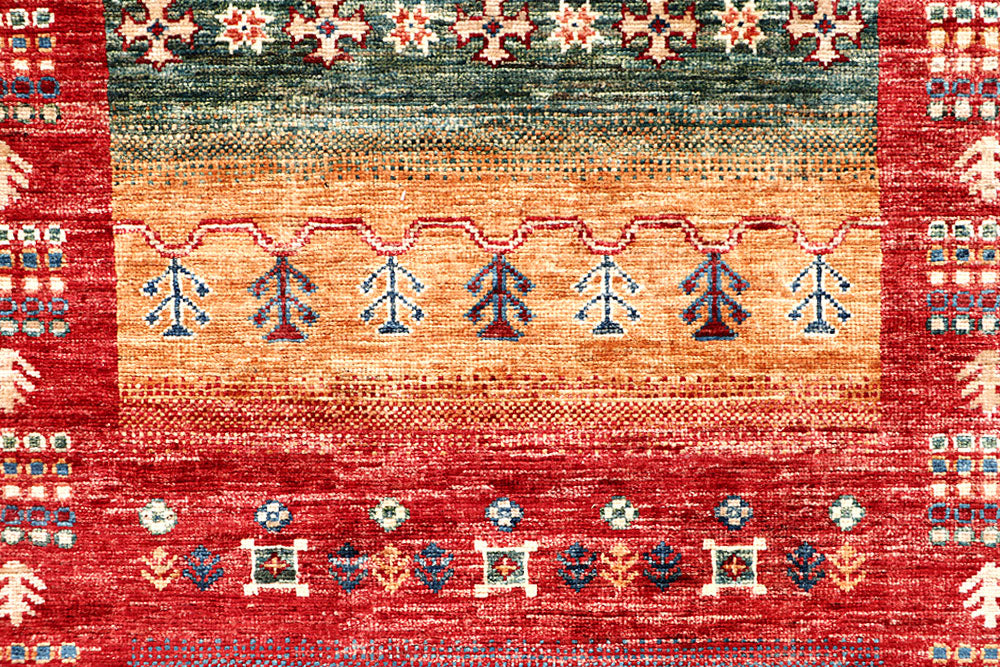 Multi Colored Kazak 2' 6 x 9' 7 - No. 63555 - ALRUG Rug Store