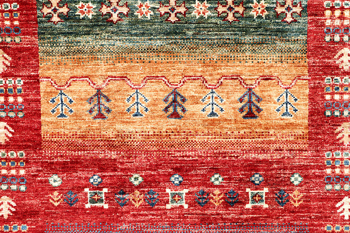 Multi Colored Kazak 2' 6 x 9' 7 - No. 63555 - ALRUG Rug Store