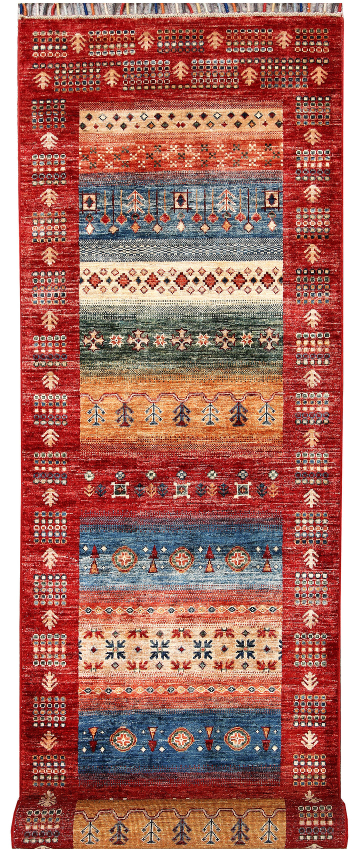 Multi Colored Kazak 2' 6 x 9' 7 - No. 63555 - ALRUG Rug Store