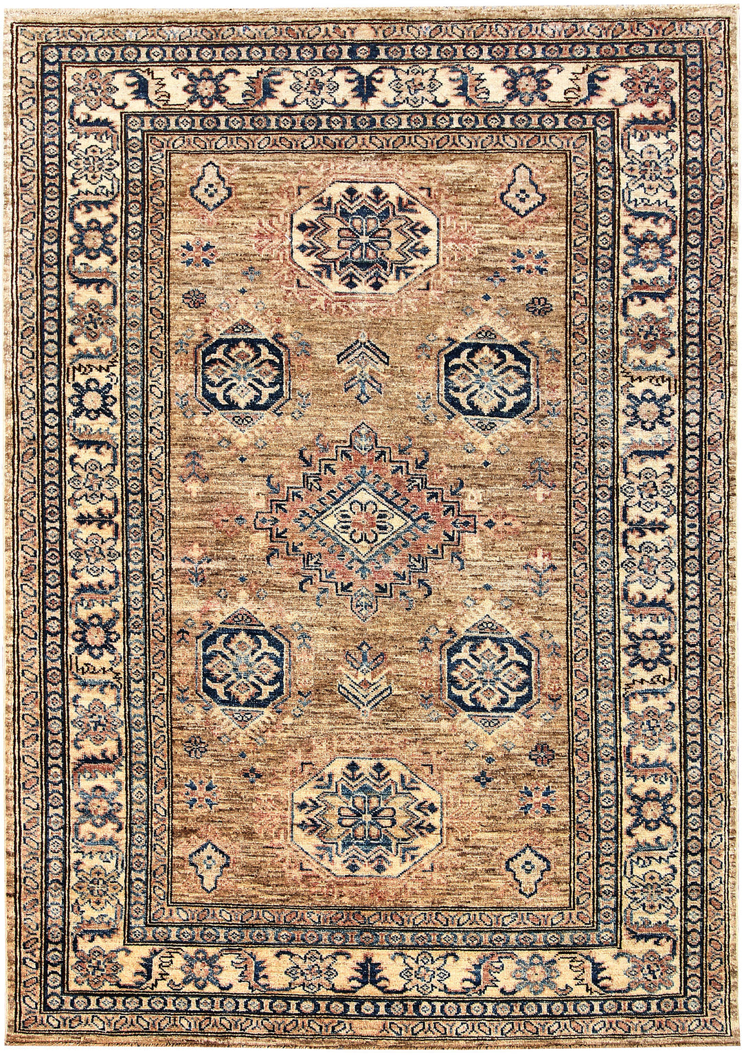Tan Kazak 4' 2 x 5' 10 - No. 63556 - ALRUG Rug Store