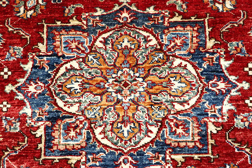 Dark Red Kazak 4' x 5' 9 - No. 63557 - ALRUG Rug Store