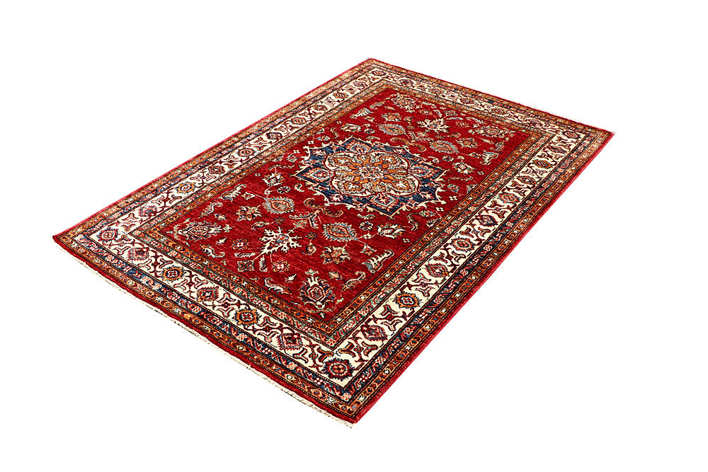 Dark Red Kazak 4' x 5' 9 - No. 63557 - ALRUG Rug Store