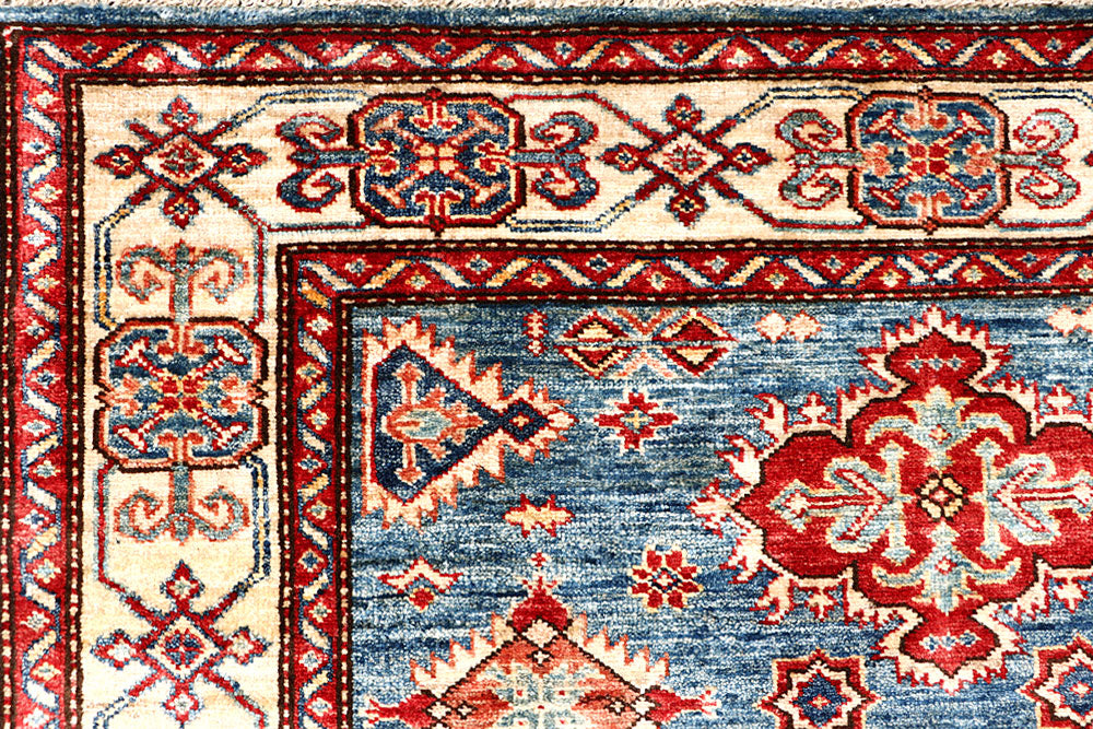 Steel Blue Kazak 4' x 5' 10 - No. 63559 - ALRUG Rug Store