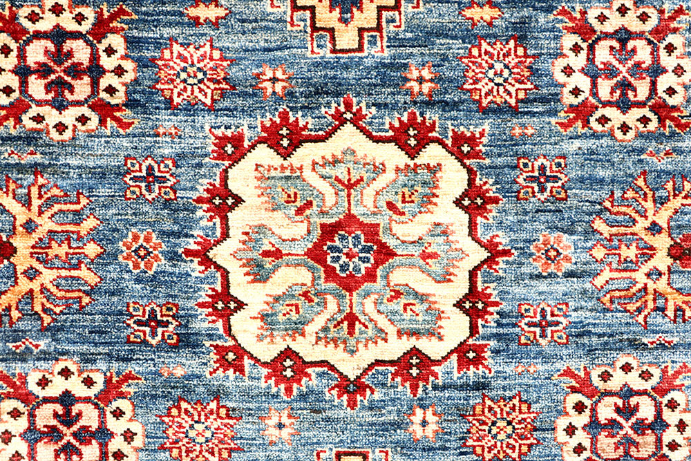 Steel Blue Kazak 4' x 5' 10 - No. 63559 - ALRUG Rug Store