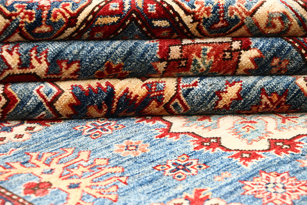 Steel Blue Kazak 4' x 5' 10 - No. 63559 - ALRUG Rug Store