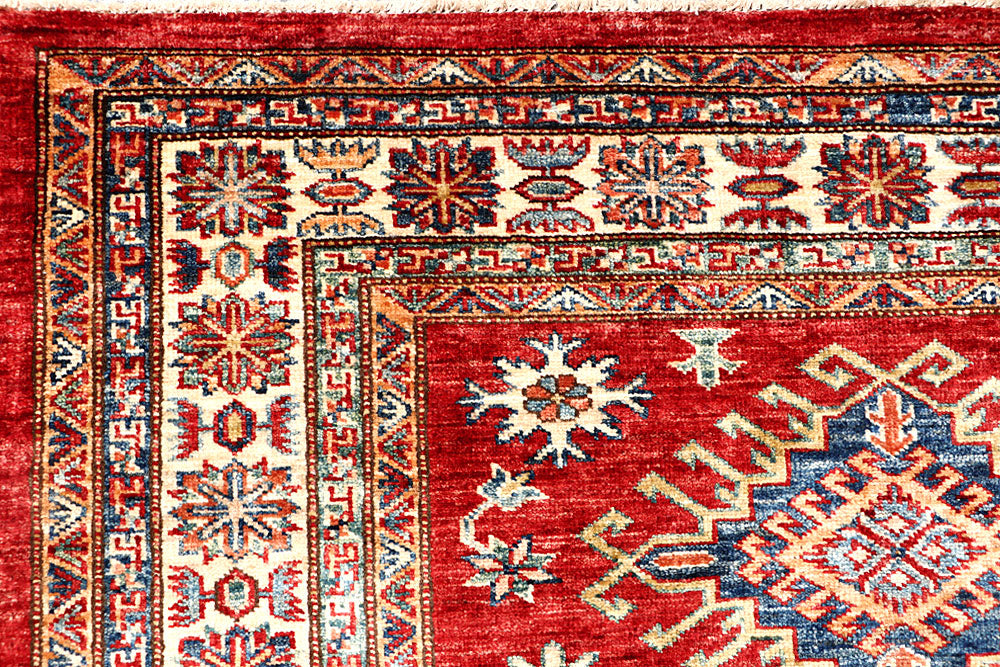 Firebrick Kazak 4' 1 x 5' 5 - No. 63560 - ALRUG Rug Store