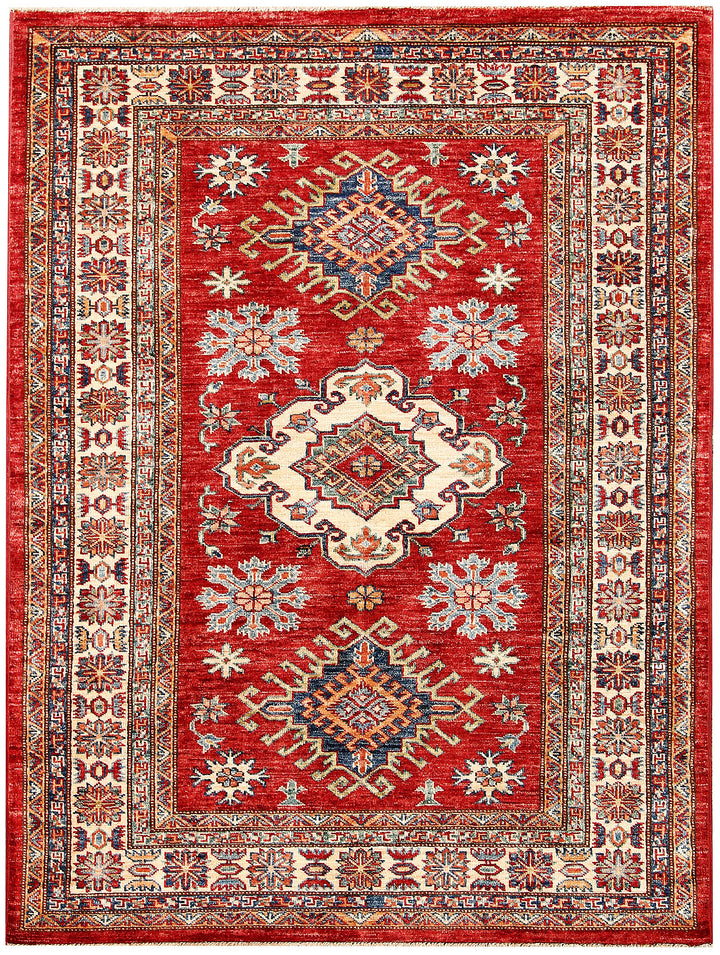 Firebrick Kazak 4' 1 x 5' 5 - No. 63560 - ALRUG Rug Store