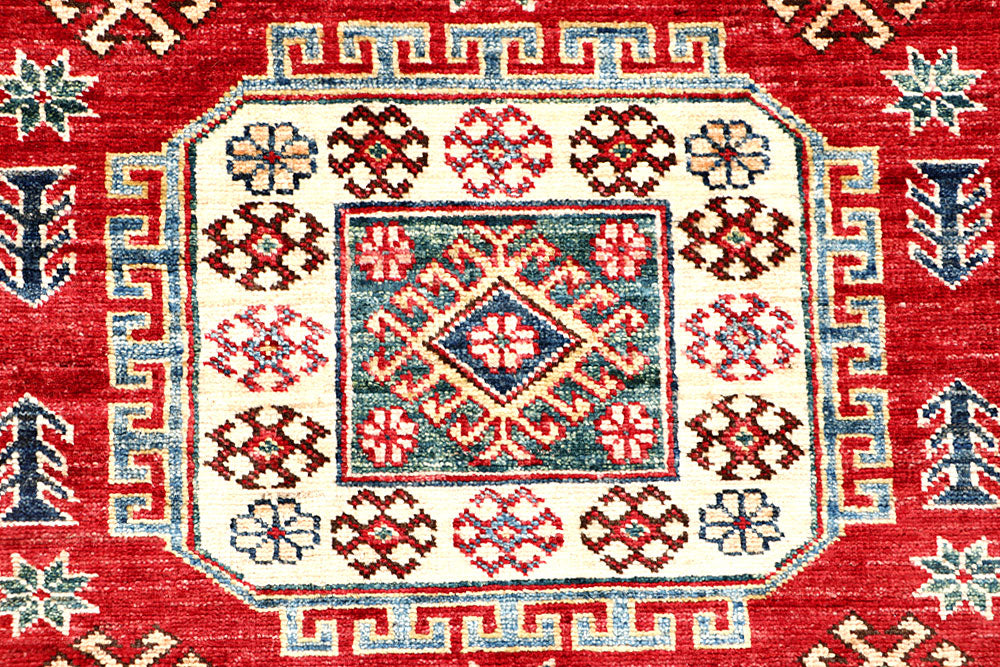 Firebrick Kazak 3' 11 x 5' 8 - No. 63561 - ALRUG Rug Store