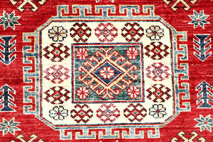 Firebrick Kazak 3' 11 x 5' 8 - No. 63561 - ALRUG Rug Store