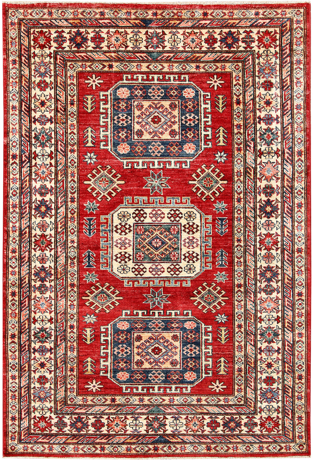 Firebrick Kazak 3' 11 x 5' 8 - No. 63561 - ALRUG Rug Store