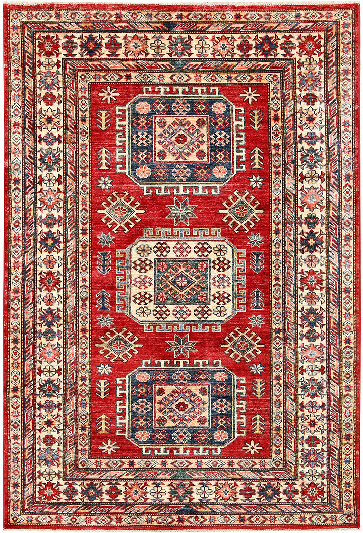 Firebrick Kazak 3' 11 x 5' 8 - No. 63561 - ALRUG Rug Store