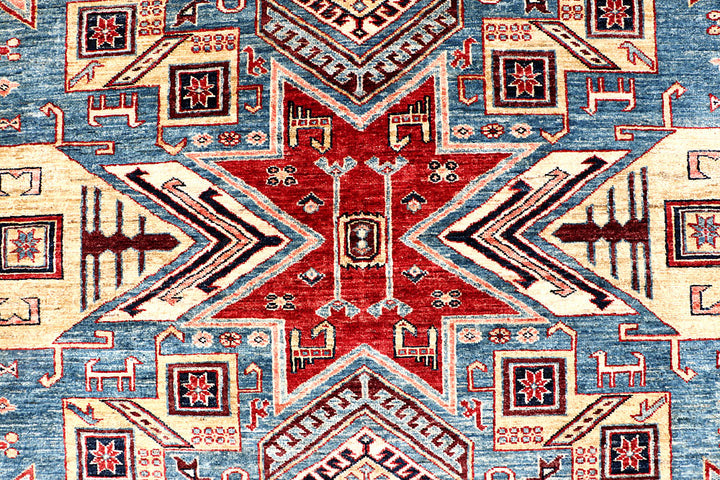 Steel Blue Kazak 6' 3 x 8' 11 - No. 63562 - ALRUG Rug Store