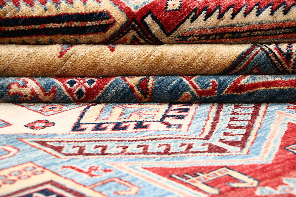 Steel Blue Kazak 6' 3 x 8' 11 - No. 63562 - ALRUG Rug Store