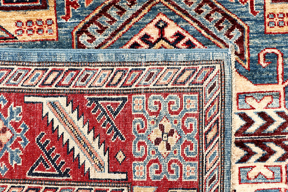 Steel Blue Kazak 6' 3 x 8' 11 - No. 63562 - ALRUG Rug Store