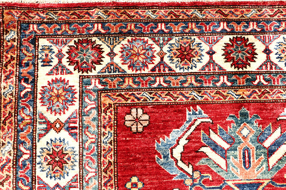 Firebrick Kazak 4' 2 x 6' 1 - No. 63563 - ALRUG Rug Store