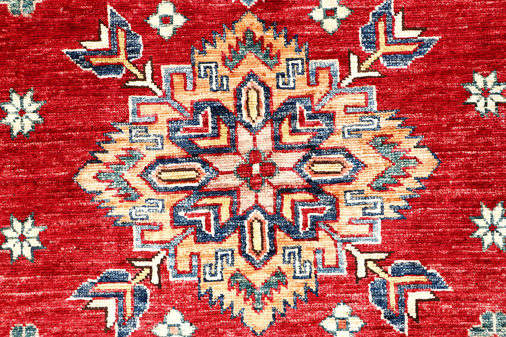 Firebrick Kazak 4' 2 x 6' 1 - No. 63563 - ALRUG Rug Store