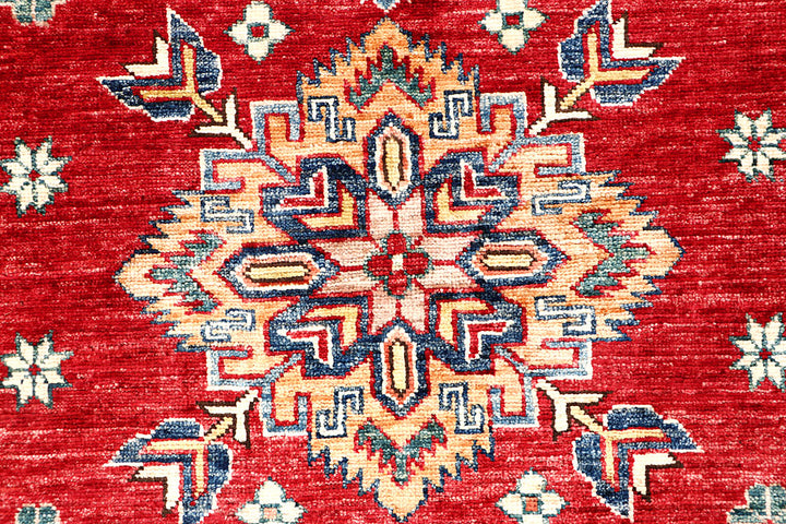 Firebrick Kazak 4' 2 x 6' 1 - No. 63563 - ALRUG Rug Store
