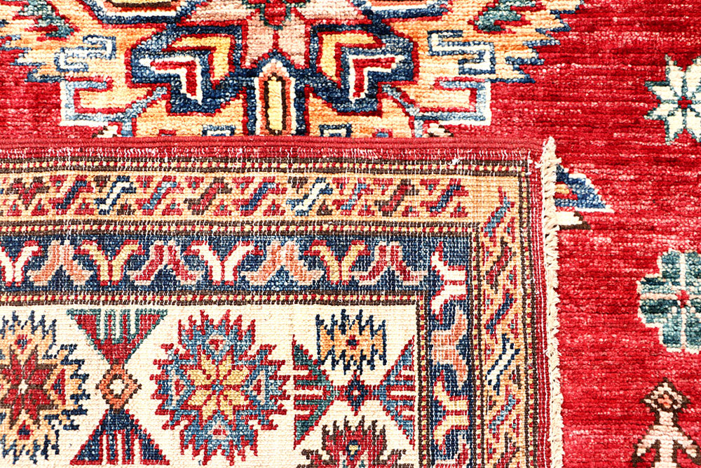 Firebrick Kazak 4' 2 x 6' 1 - No. 63563 - ALRUG Rug Store