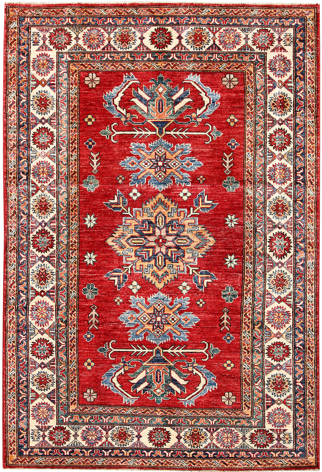Firebrick Kazak 4' 2 x 6' 1 - No. 63563 - ALRUG Rug Store