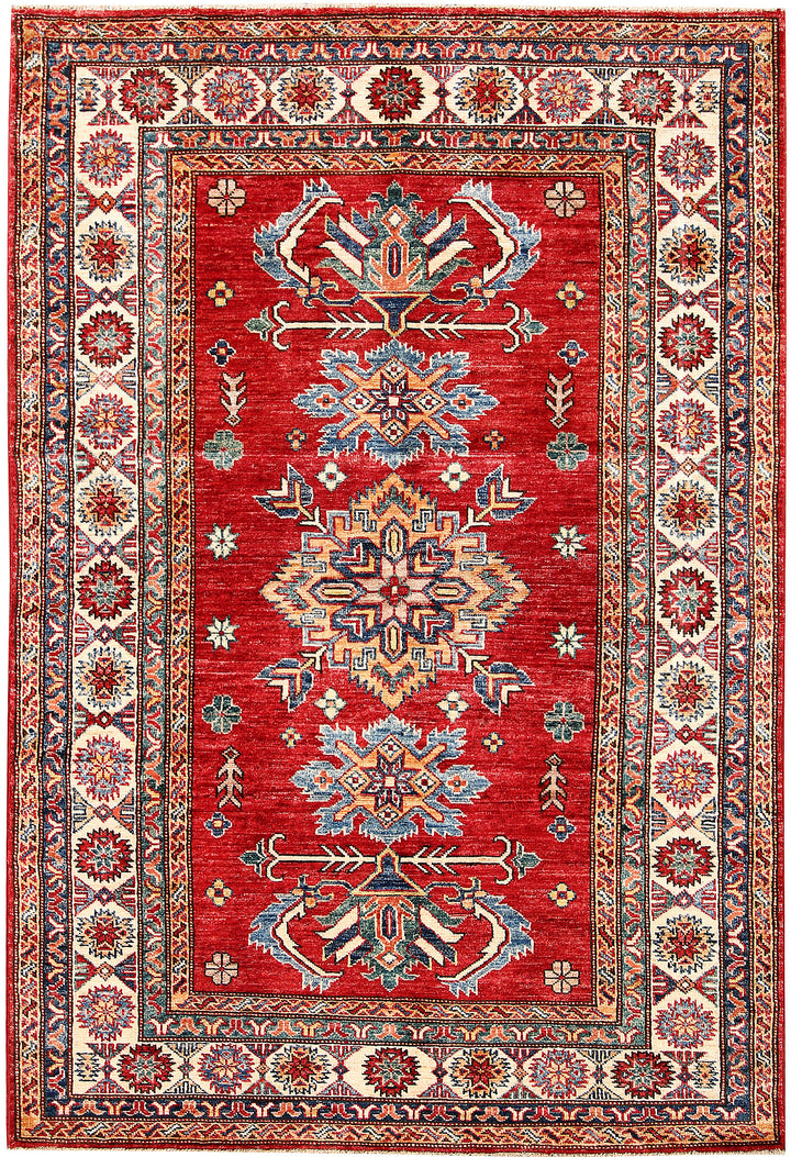 Firebrick Kazak 4' 2 x 6' 1 - No. 63563 - ALRUG Rug Store