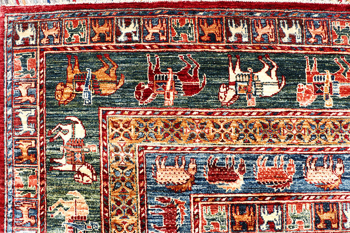 Spring Green Kazak 7' 10 x 11' 2 - No. 63565 - ALRUG Rug Store