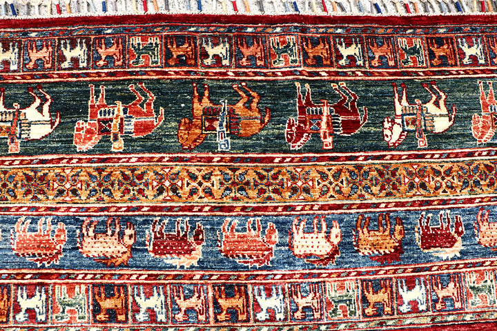 Spring Green Kazak 7' 10 x 11' 2 - No. 63565 - ALRUG Rug Store