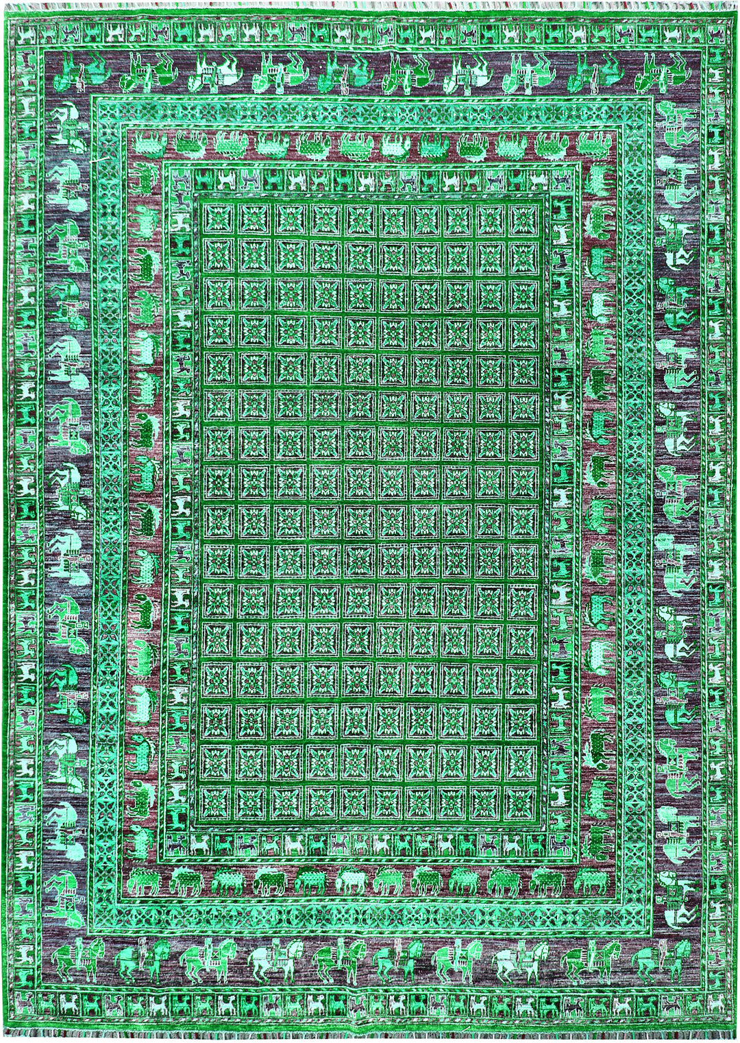 Spring Green Kazak 7' 10 x 11' 2 - No. 63565 - ALRUG Rug Store