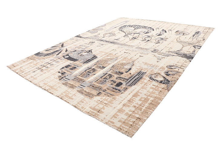 Cornsilk Gabbeh 9' x 12' 1 - No. 63566 - ALRUG Rug Store